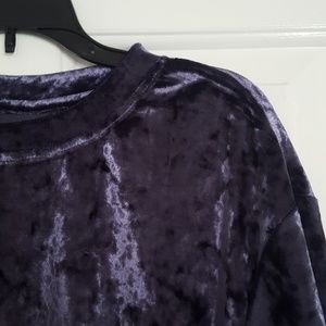 Purple Velvet Top